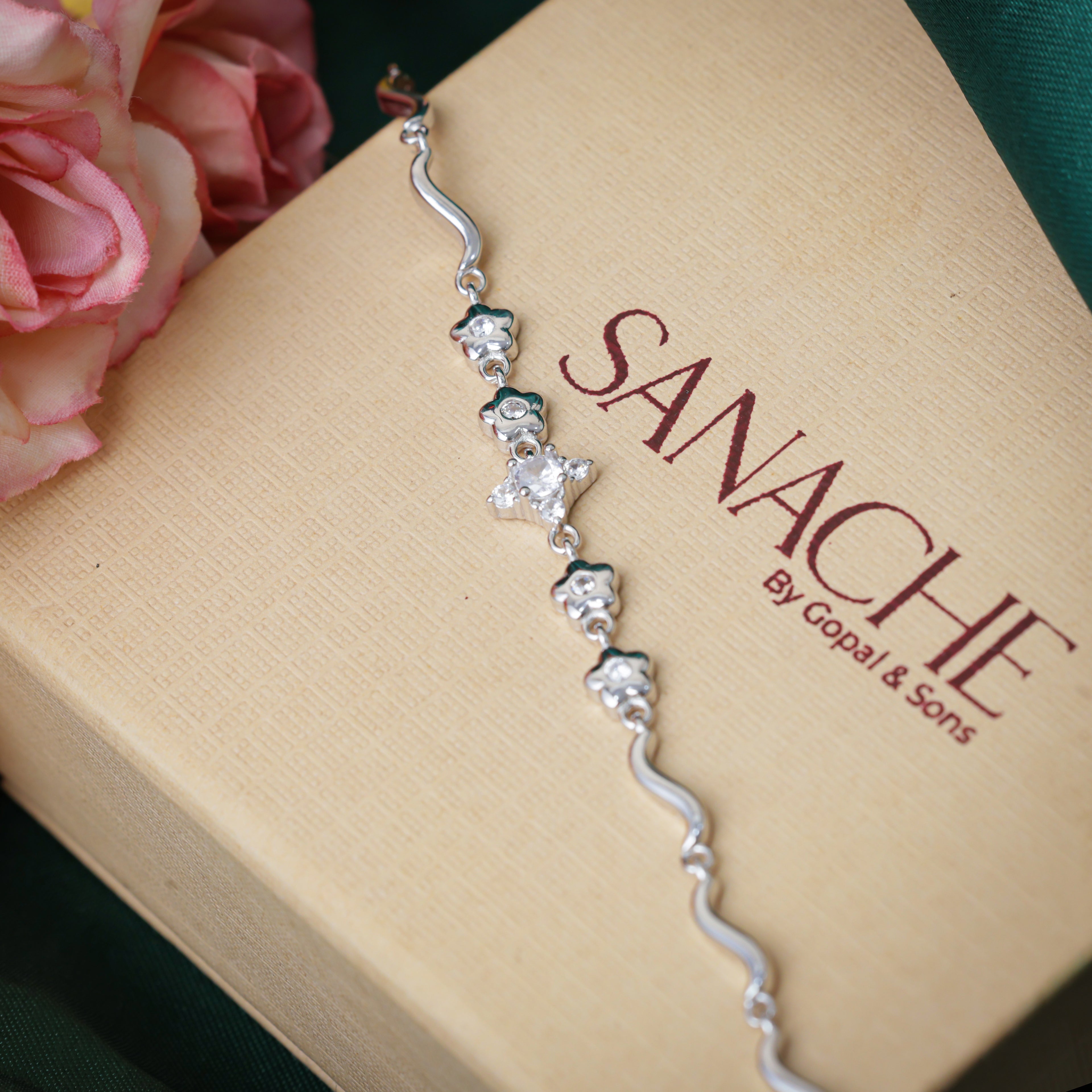 Sterling Wave Bracelet