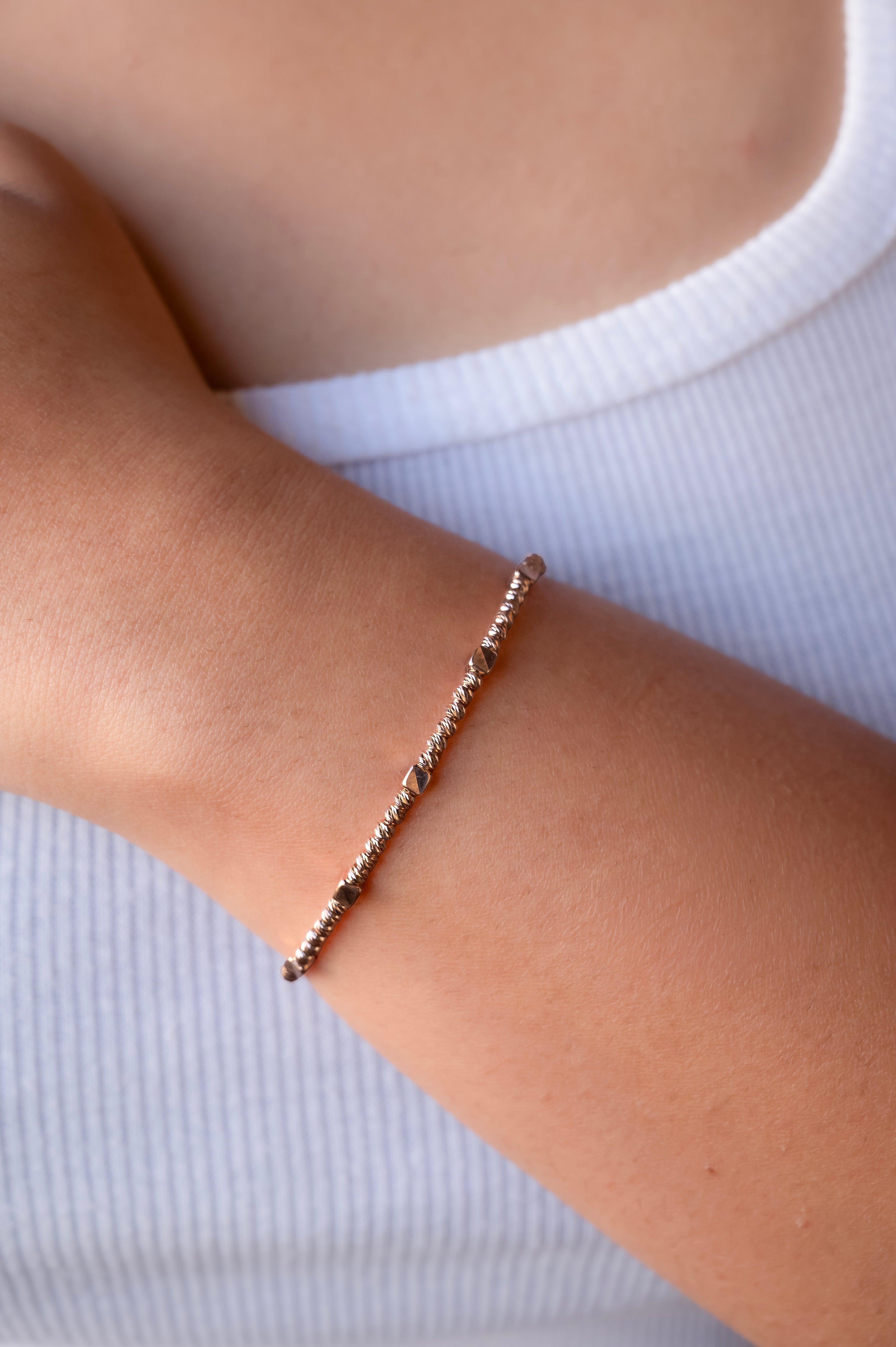 Geo Cube Rose Gold Bracelet