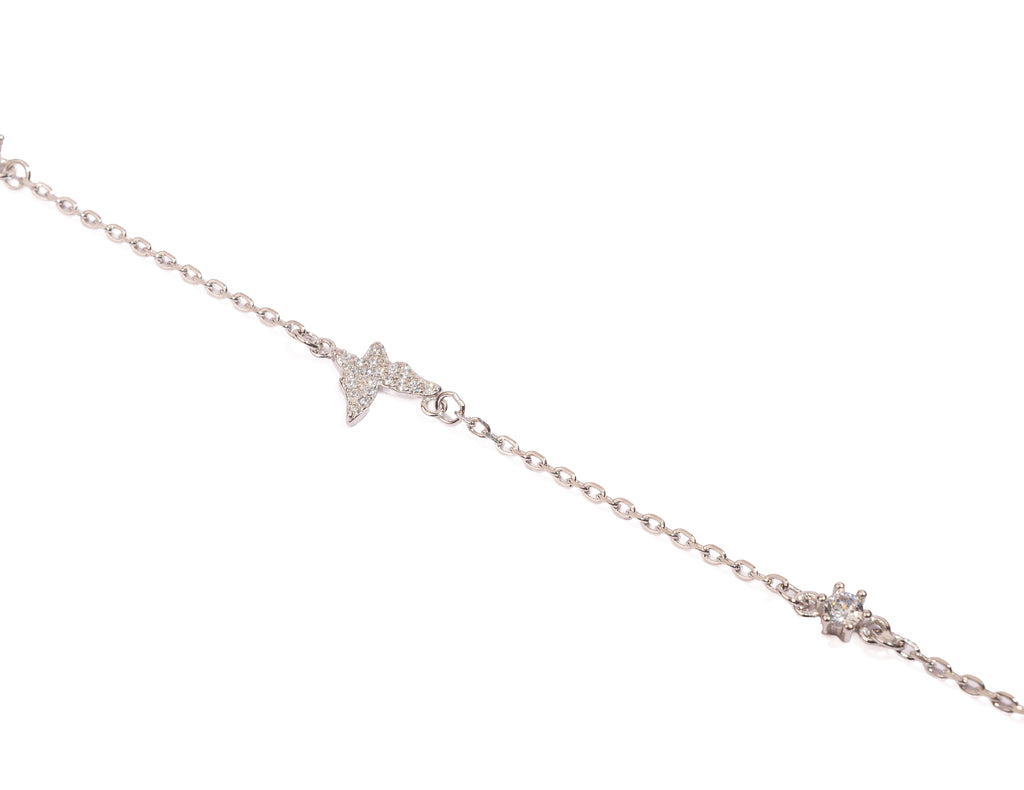 Silver Butterfly Spark Bracelet