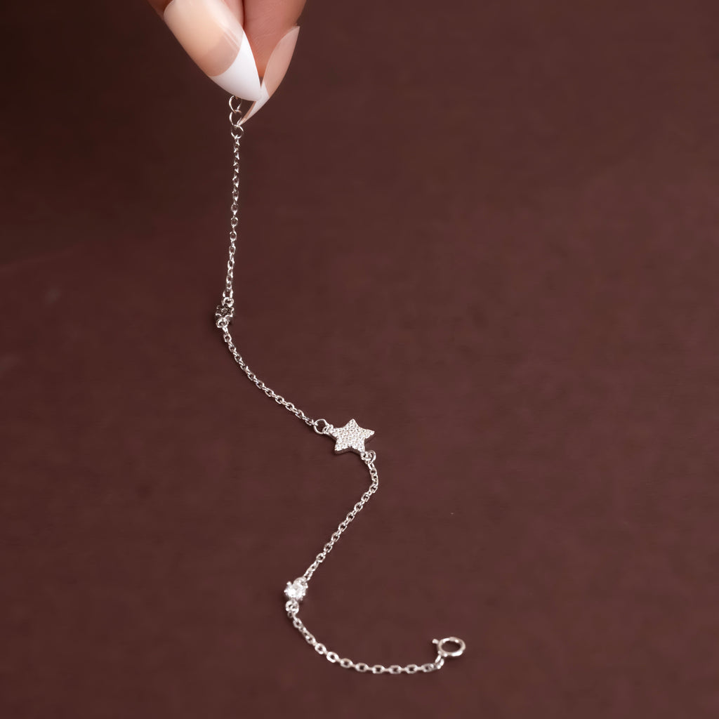 Starry Shine Silver Bracelet