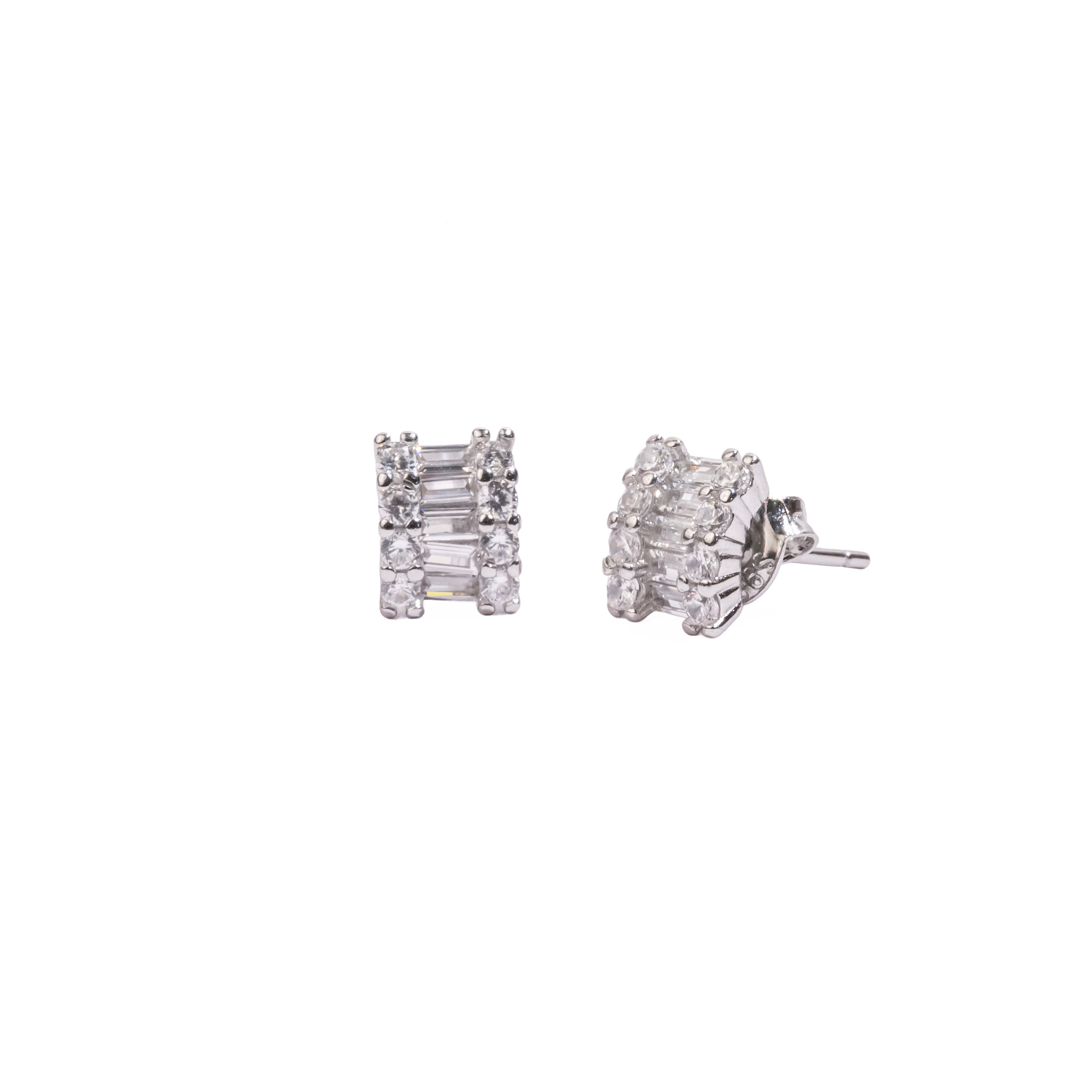 Square Solitaire Studs