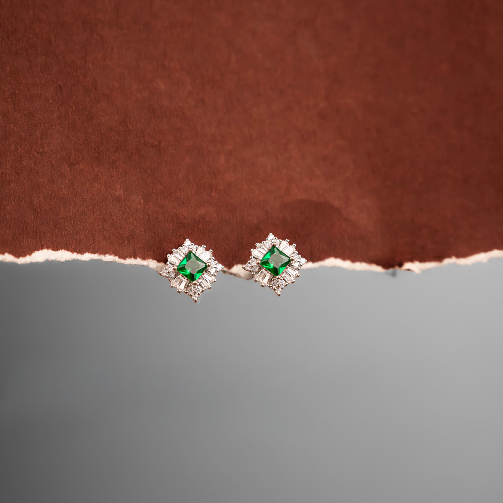 Halo Green Studs