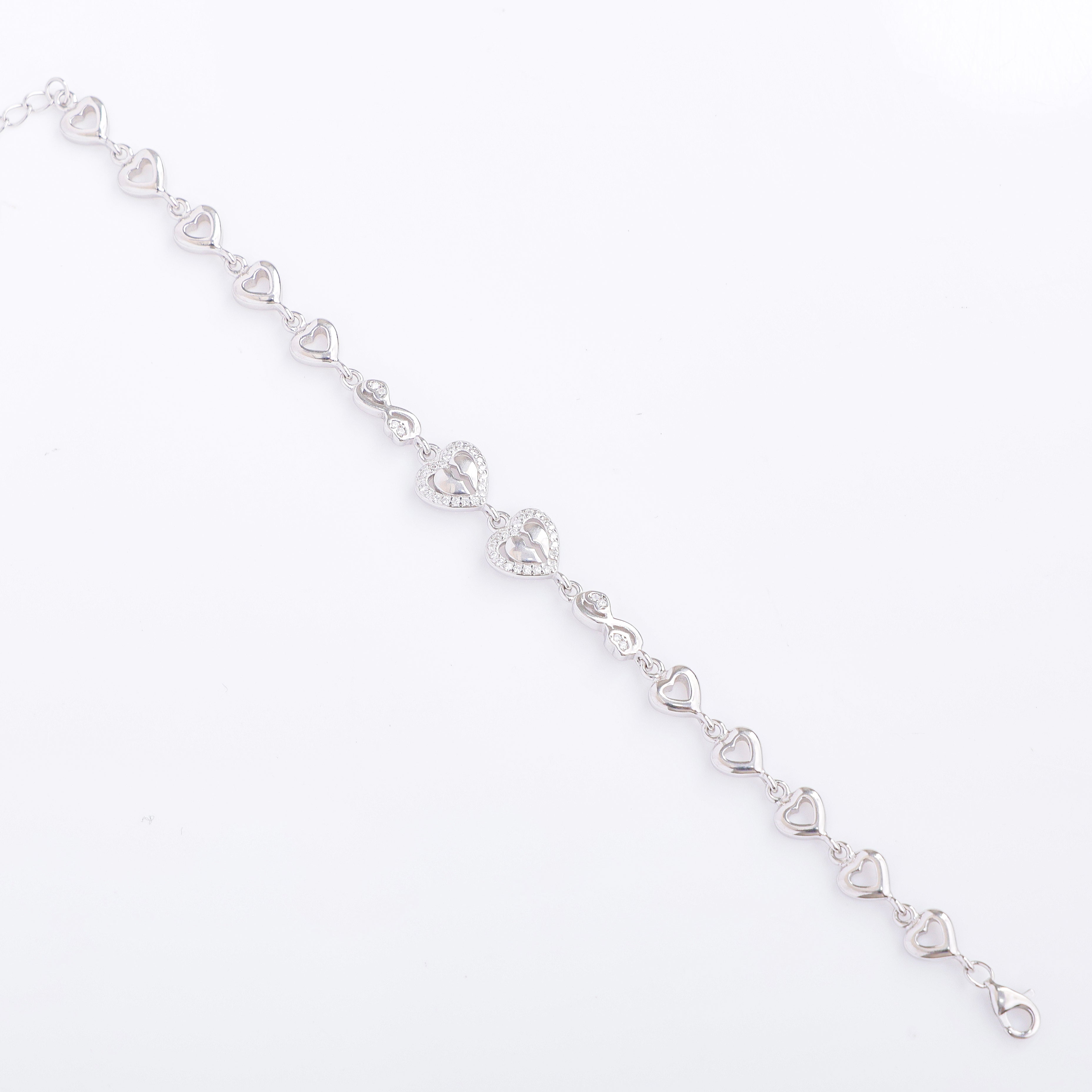 Eternity Heart Bracelet