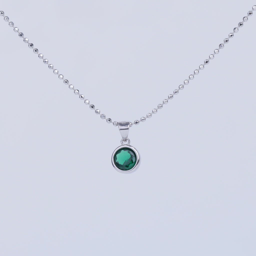 Emerald Radiance Pendant Set