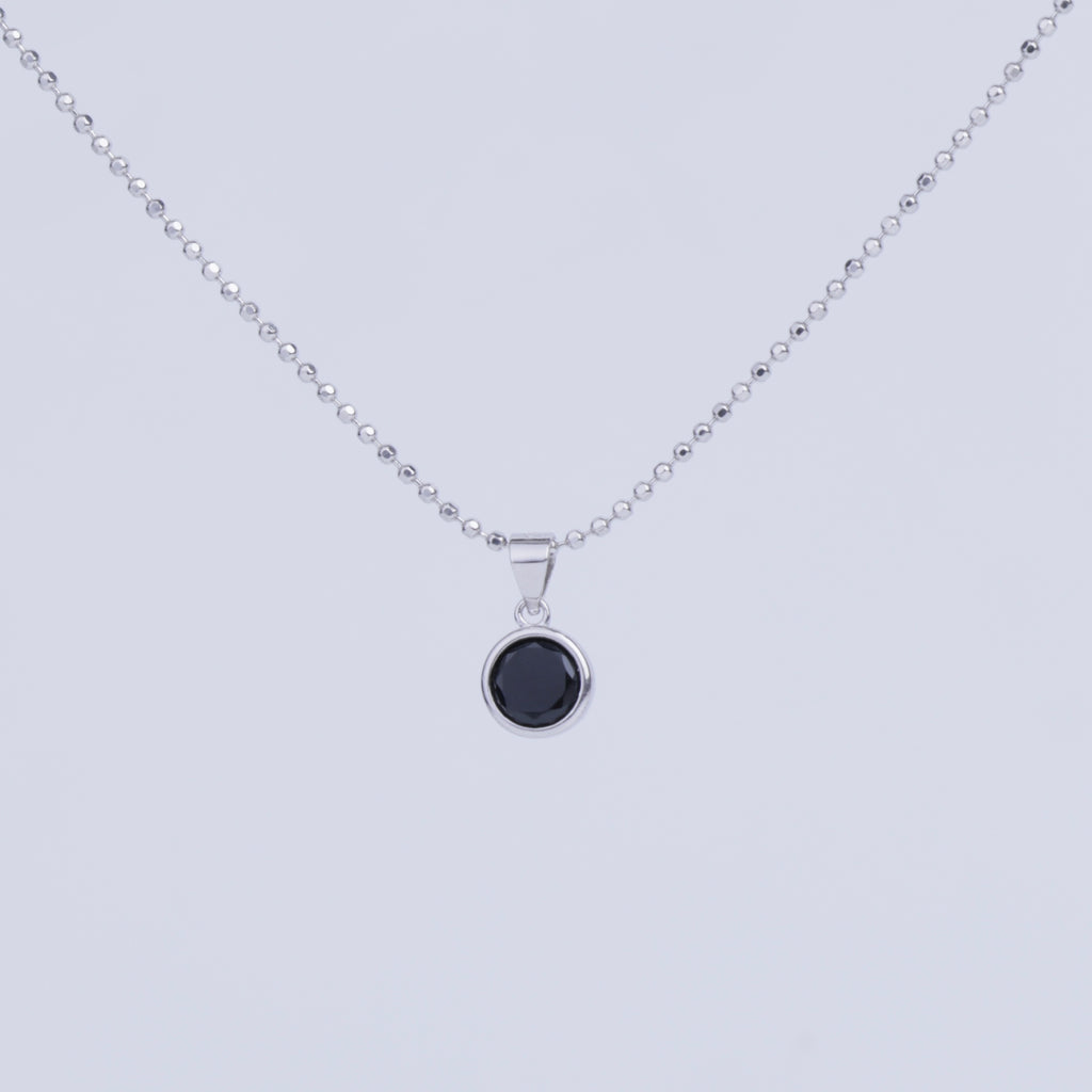 Midnight Blue Bezel Pendant Set