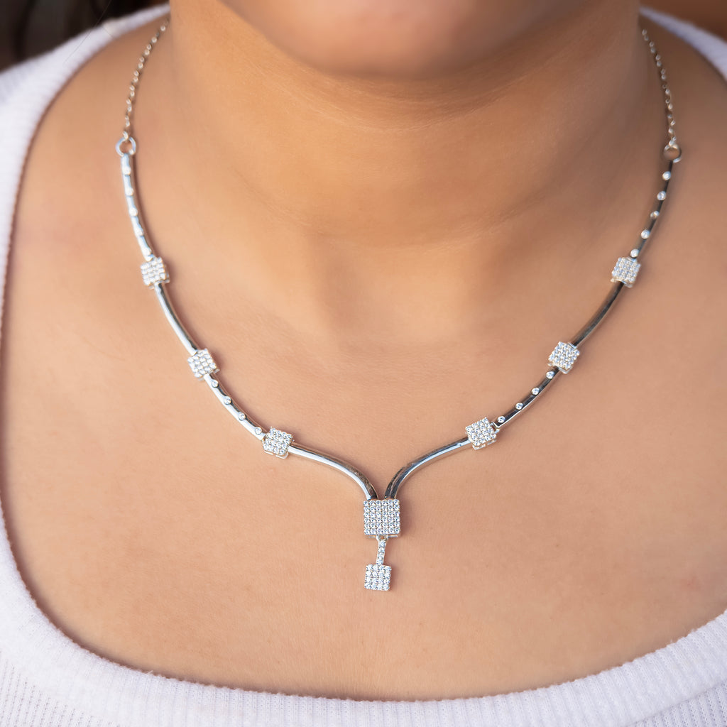 Empress Sapphire Bloom Necklace