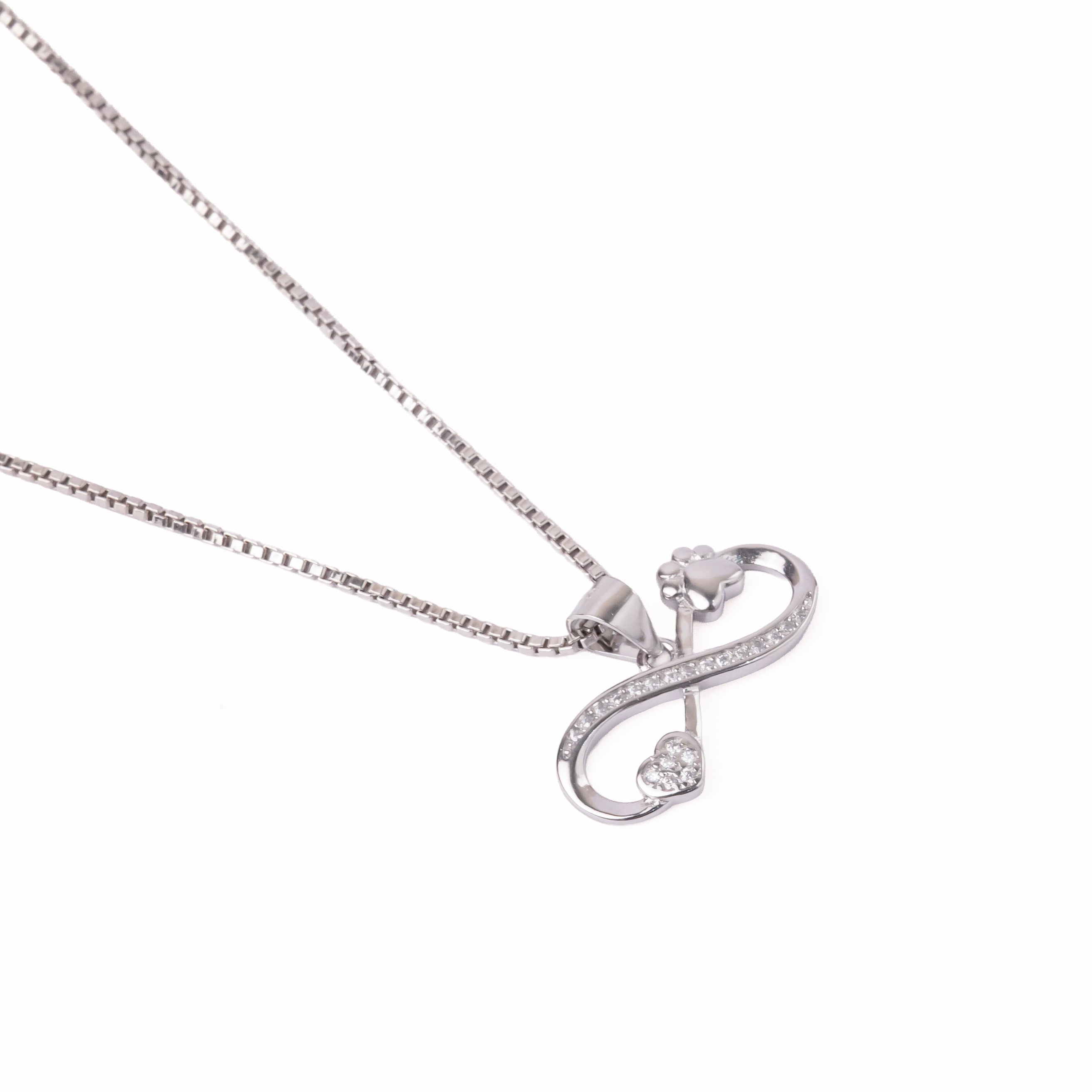 Floral Infinity Love Pendant