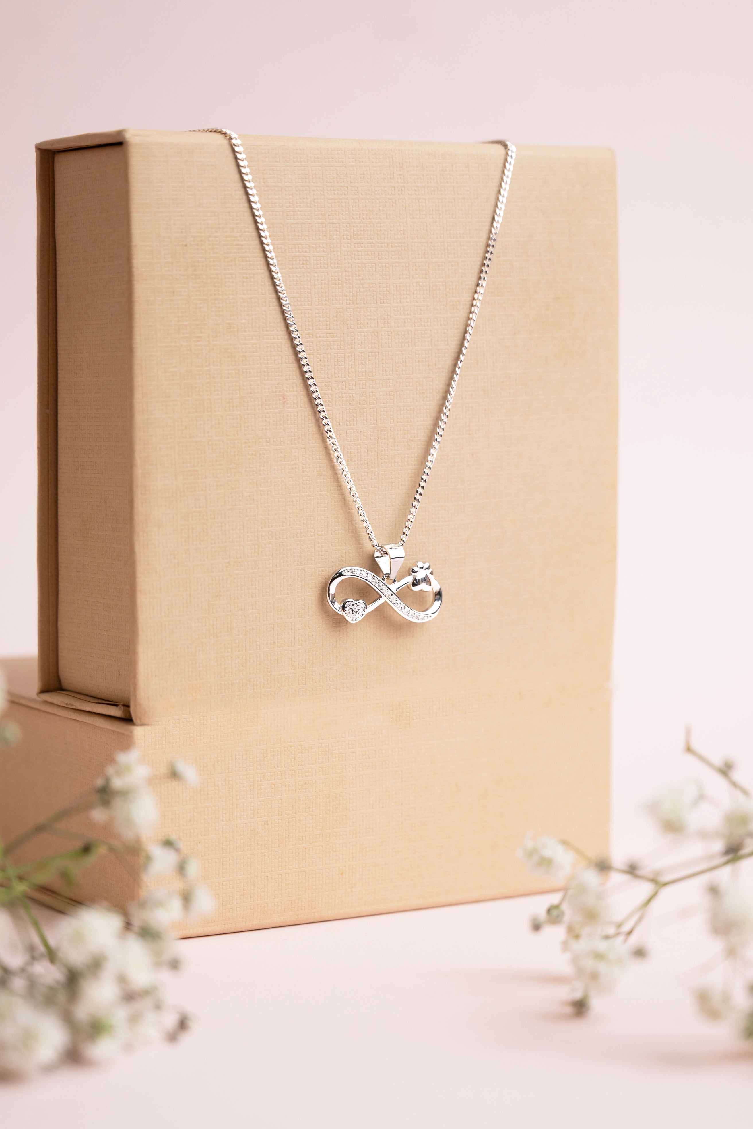 Floral Infinity Love Pendant