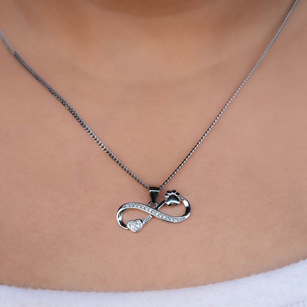 Floral Infinity Love Pendant
