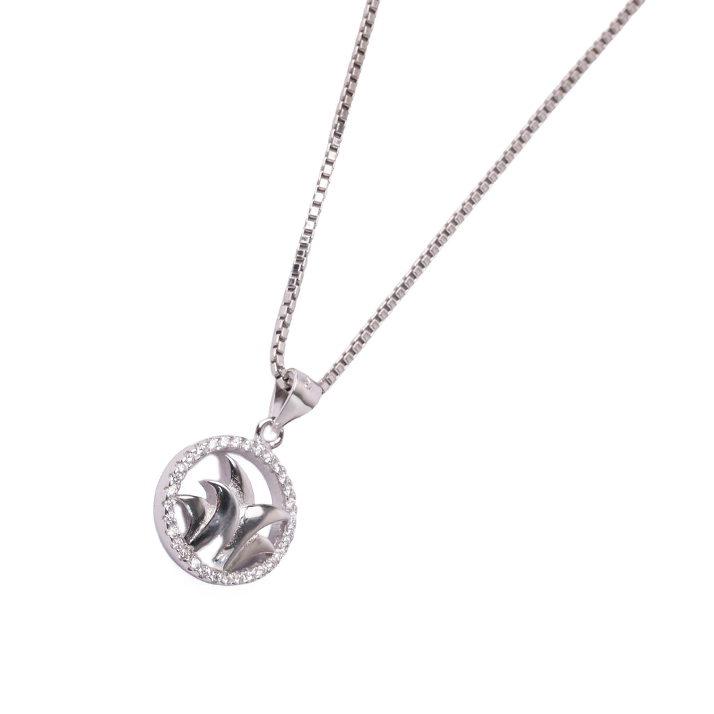 Nature Bloom Circle Pendant