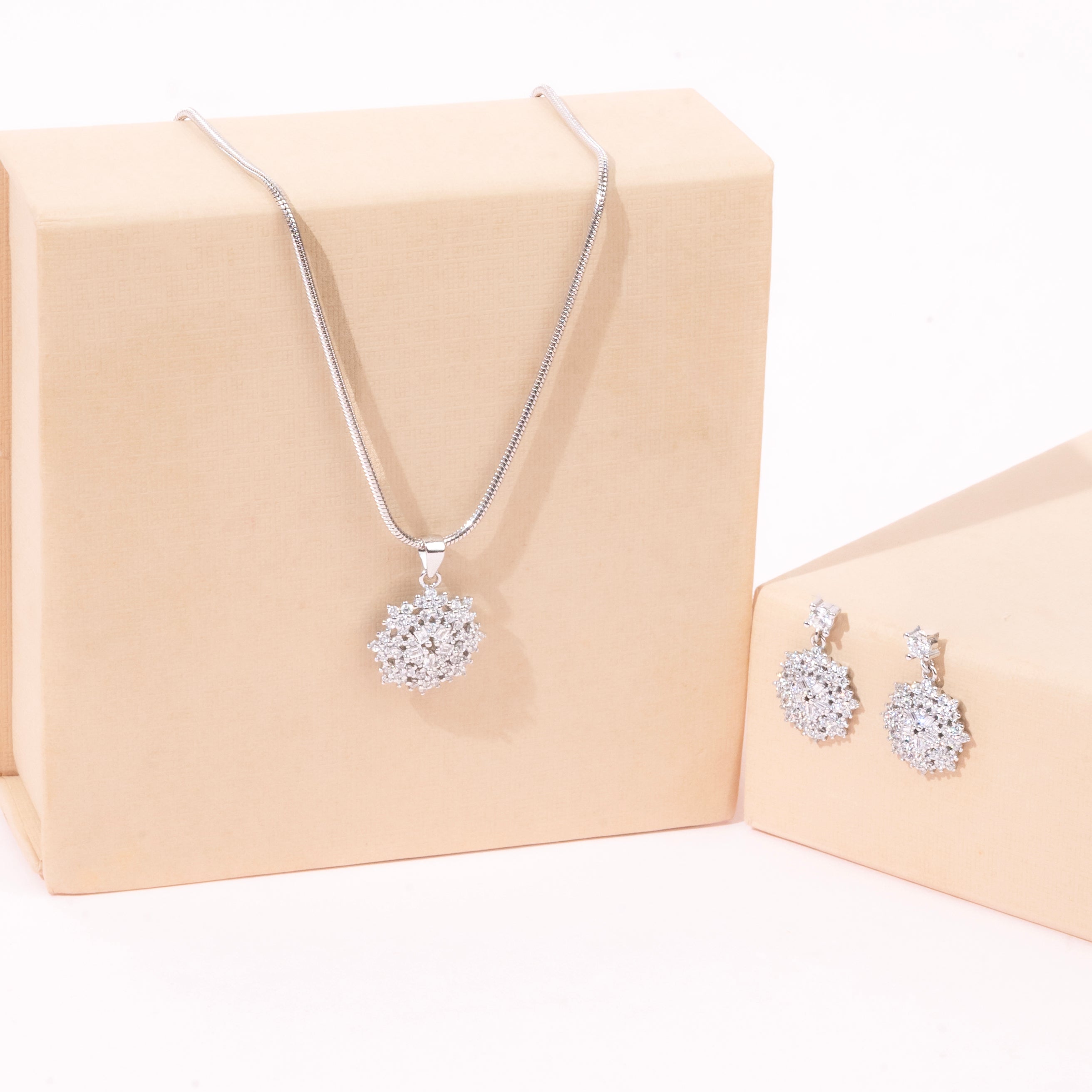 The Radiant Starburst Pendant Set