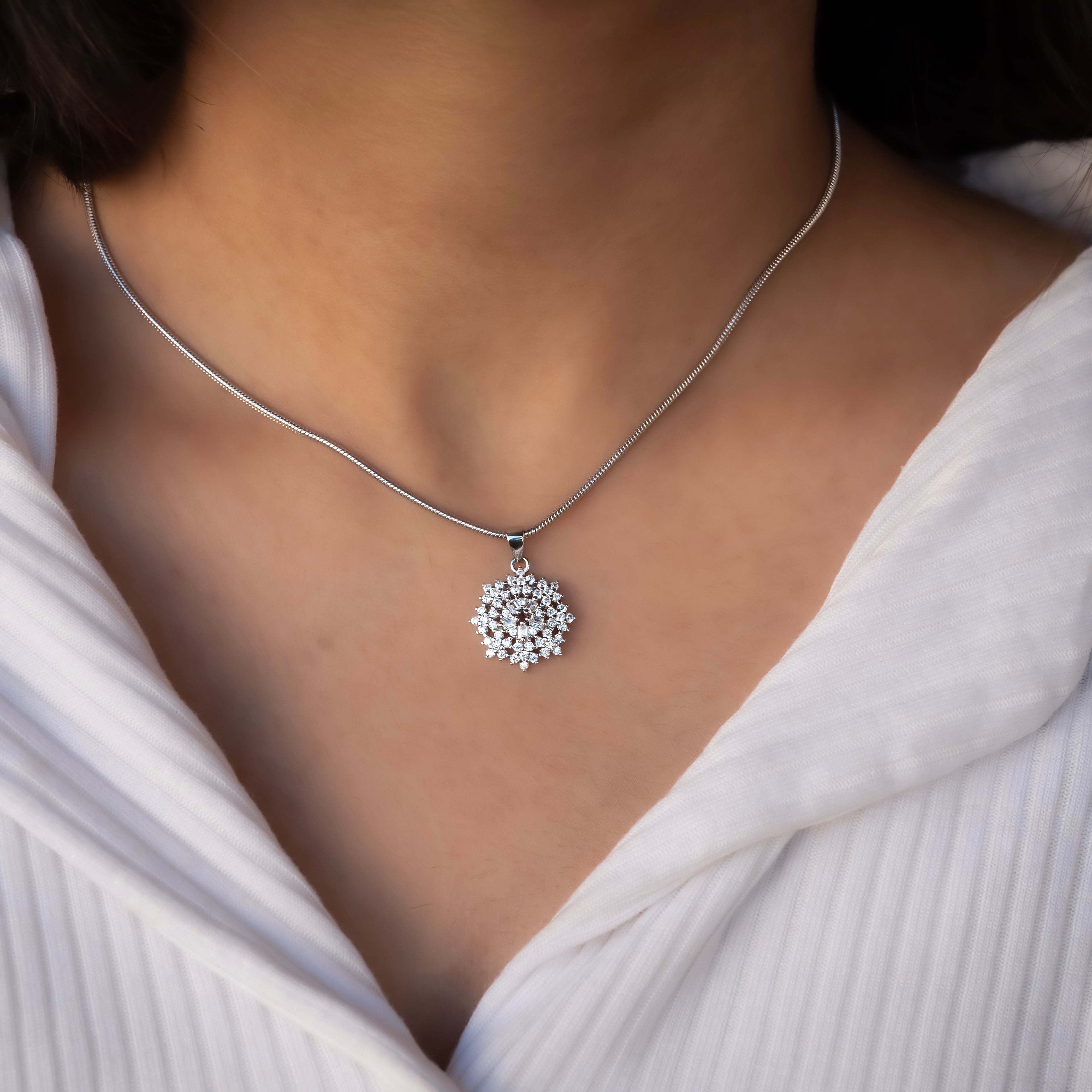 The Radiant Starburst Pendant Set