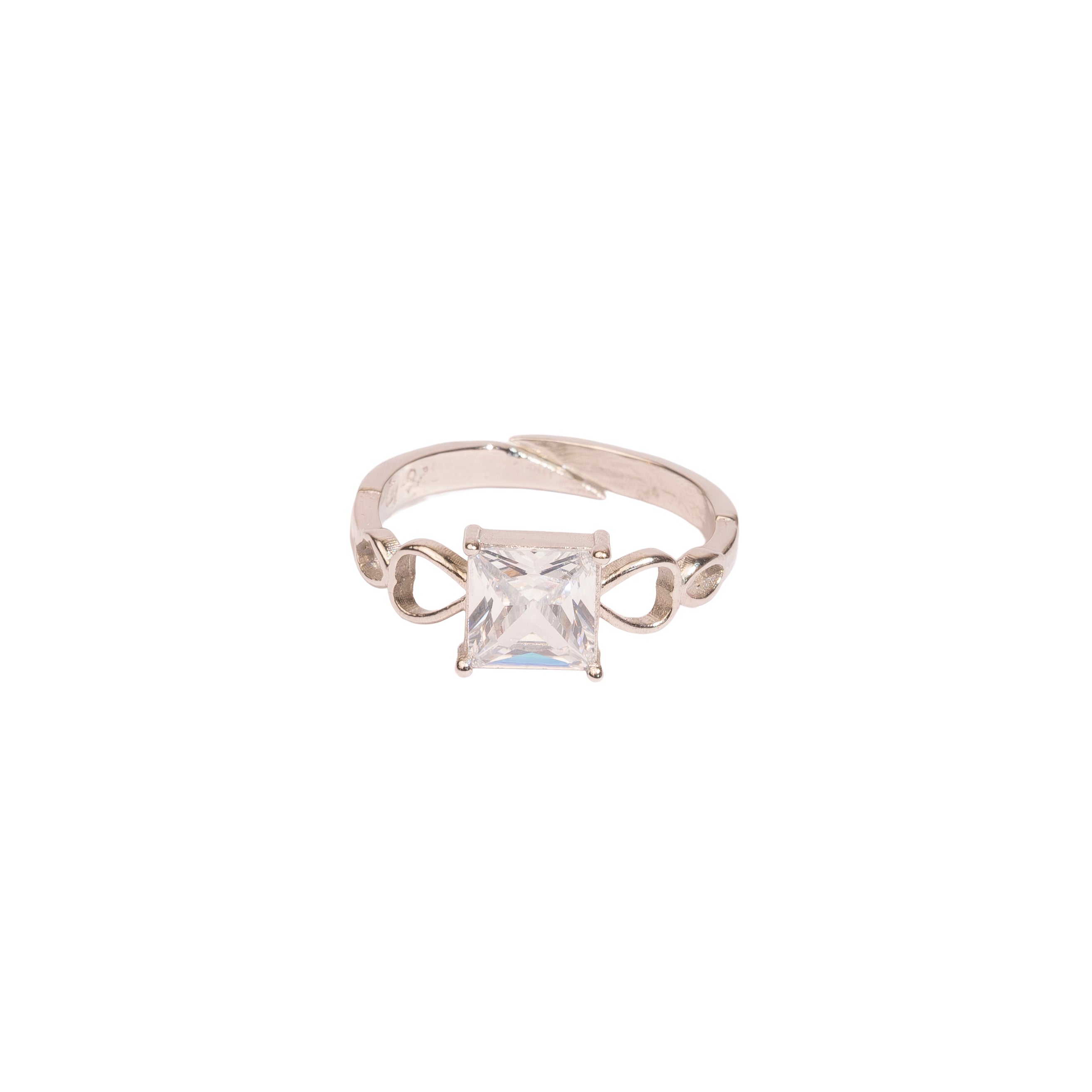 Princess Cut Infinity Ring