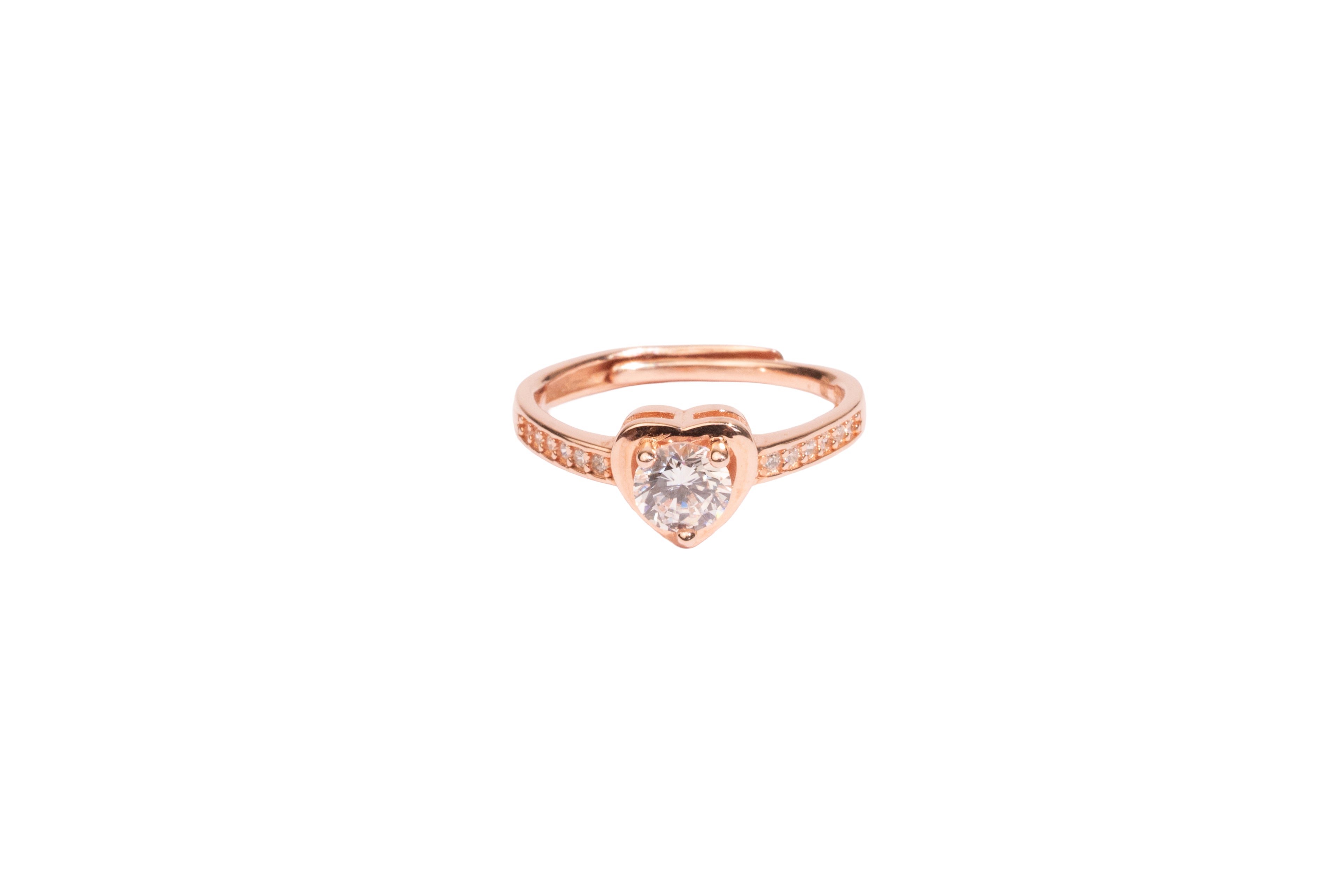 Rose Heart Promise Ring