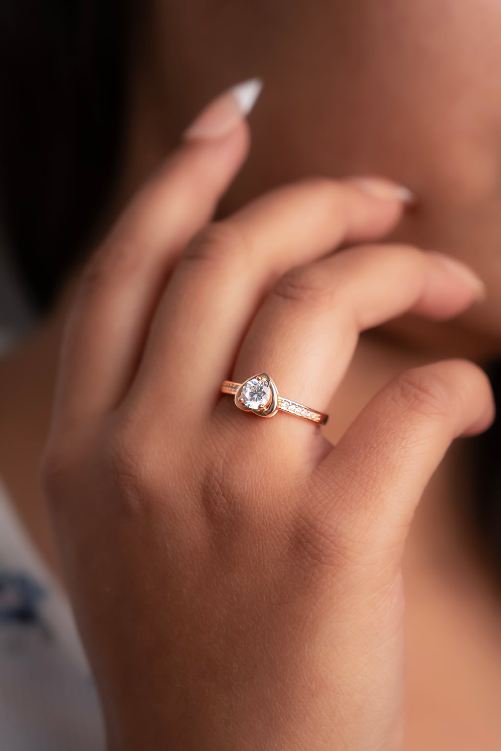 Rose Heart Promise Ring