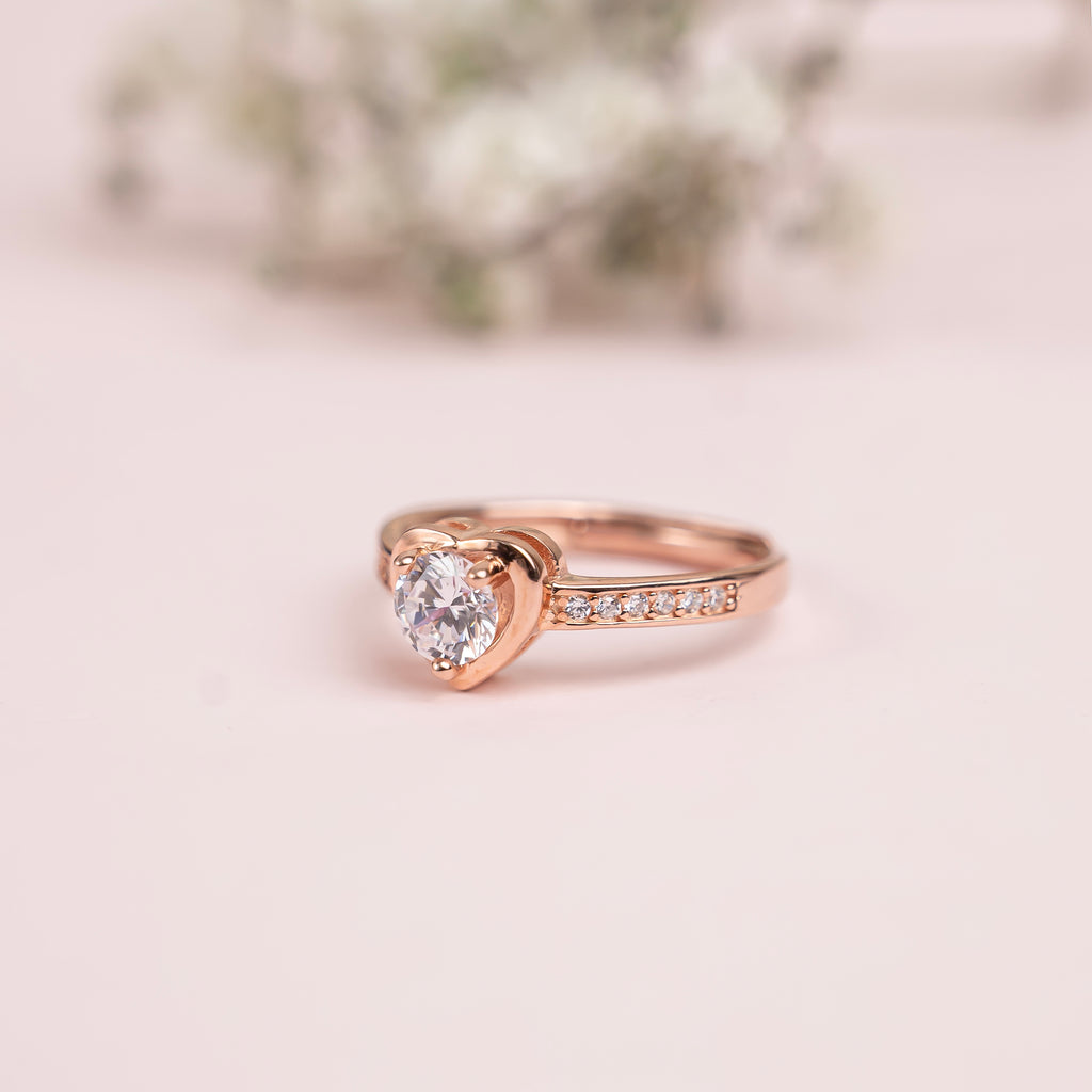 Rose Heart Promise Ring