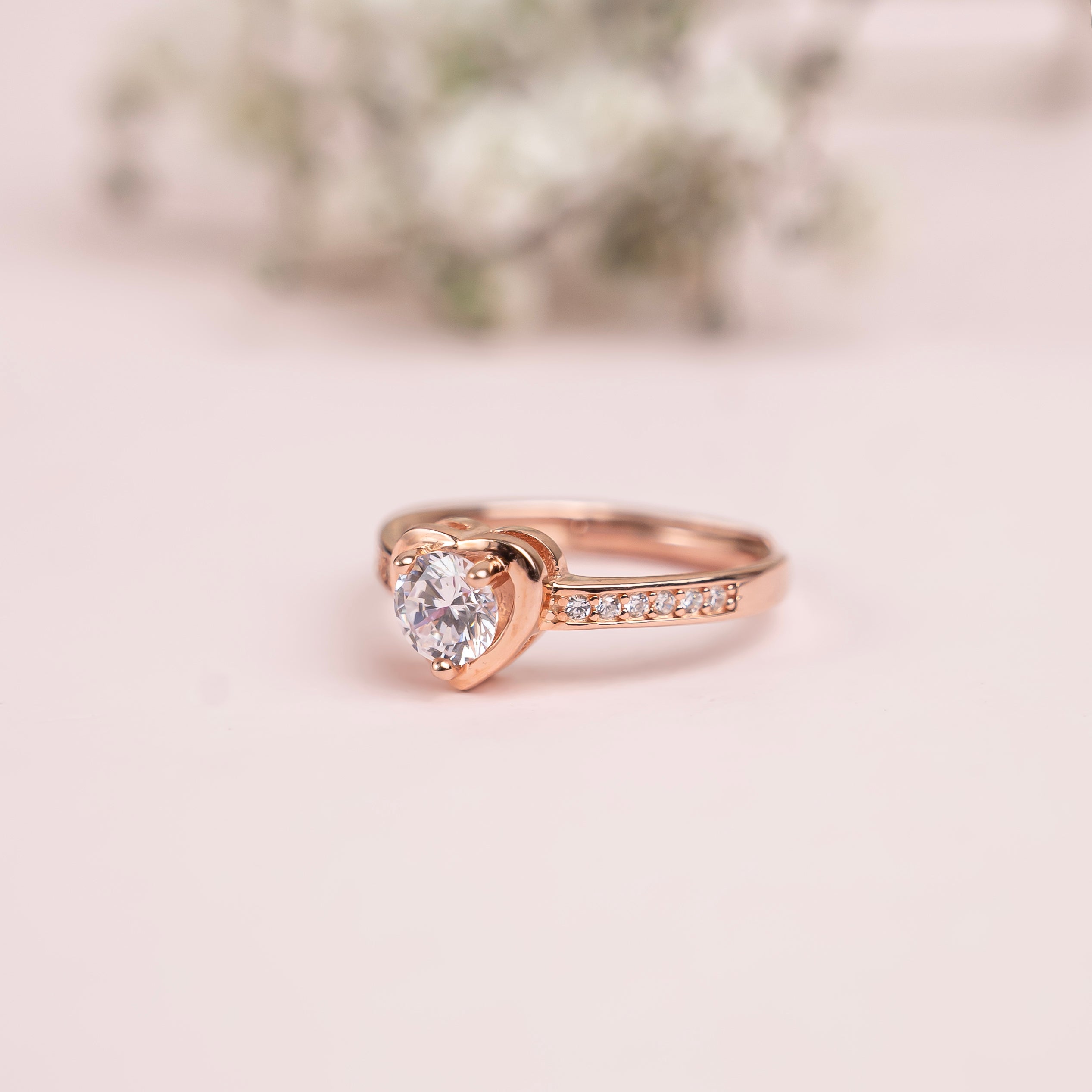 Rose Heart Promise Ring
