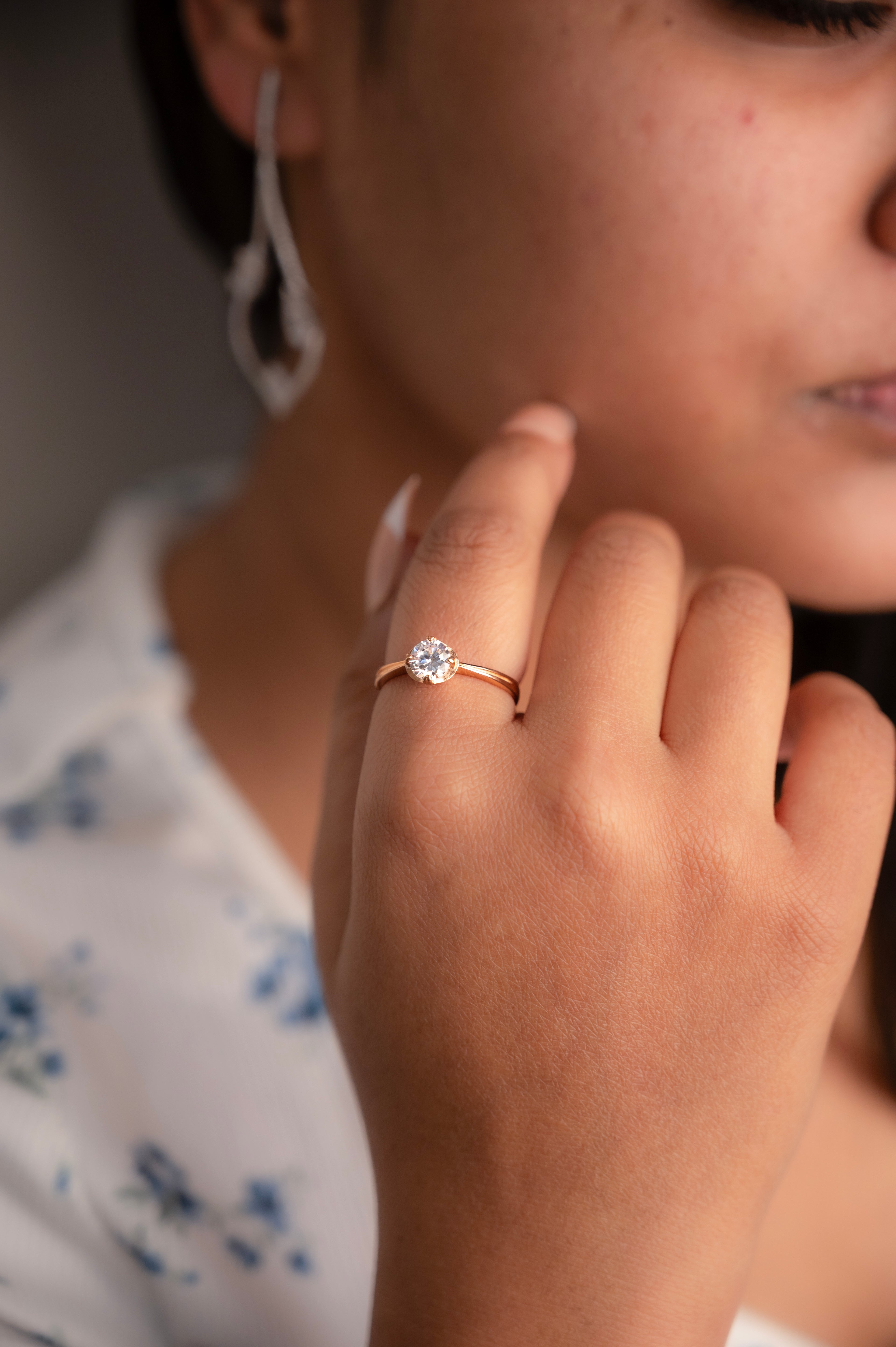 Starlight Solitaire Ring