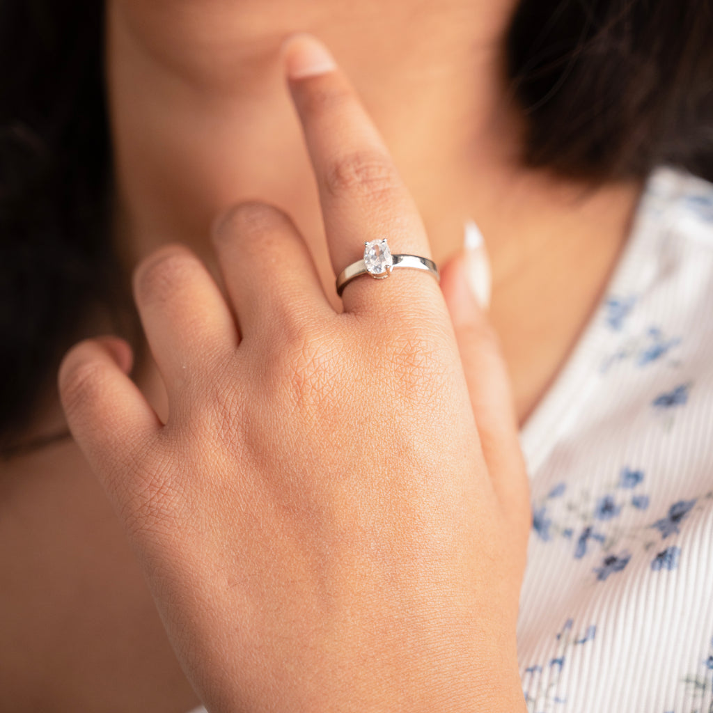 Classic Oval Solitaire Ring