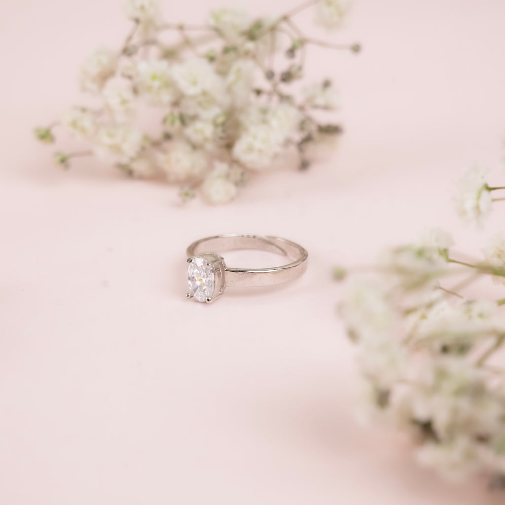 Classic Oval Solitaire Ring