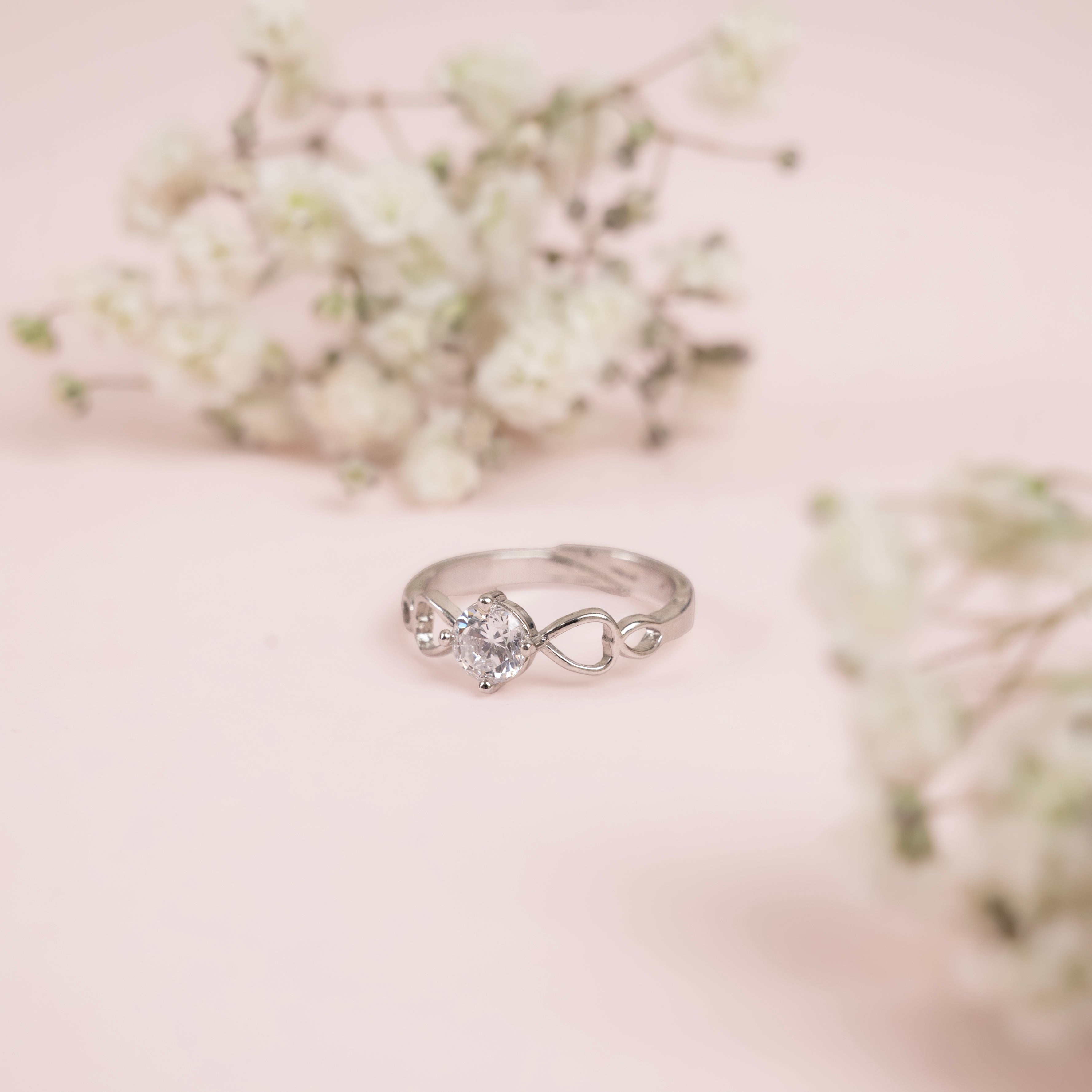 Infinity Solitaire Ring