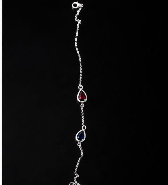 925 Silver Petal Link Bracelet - 925 sterling silver jewellery by Sanache (photo 2)