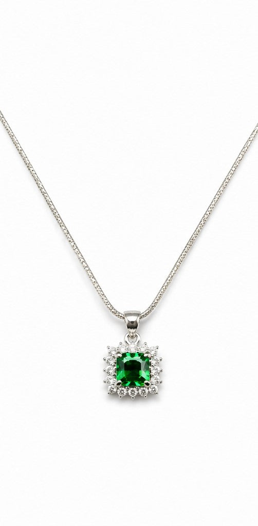 Emerald Kite Pendant - 925 sterling silver jewellery by Sanache